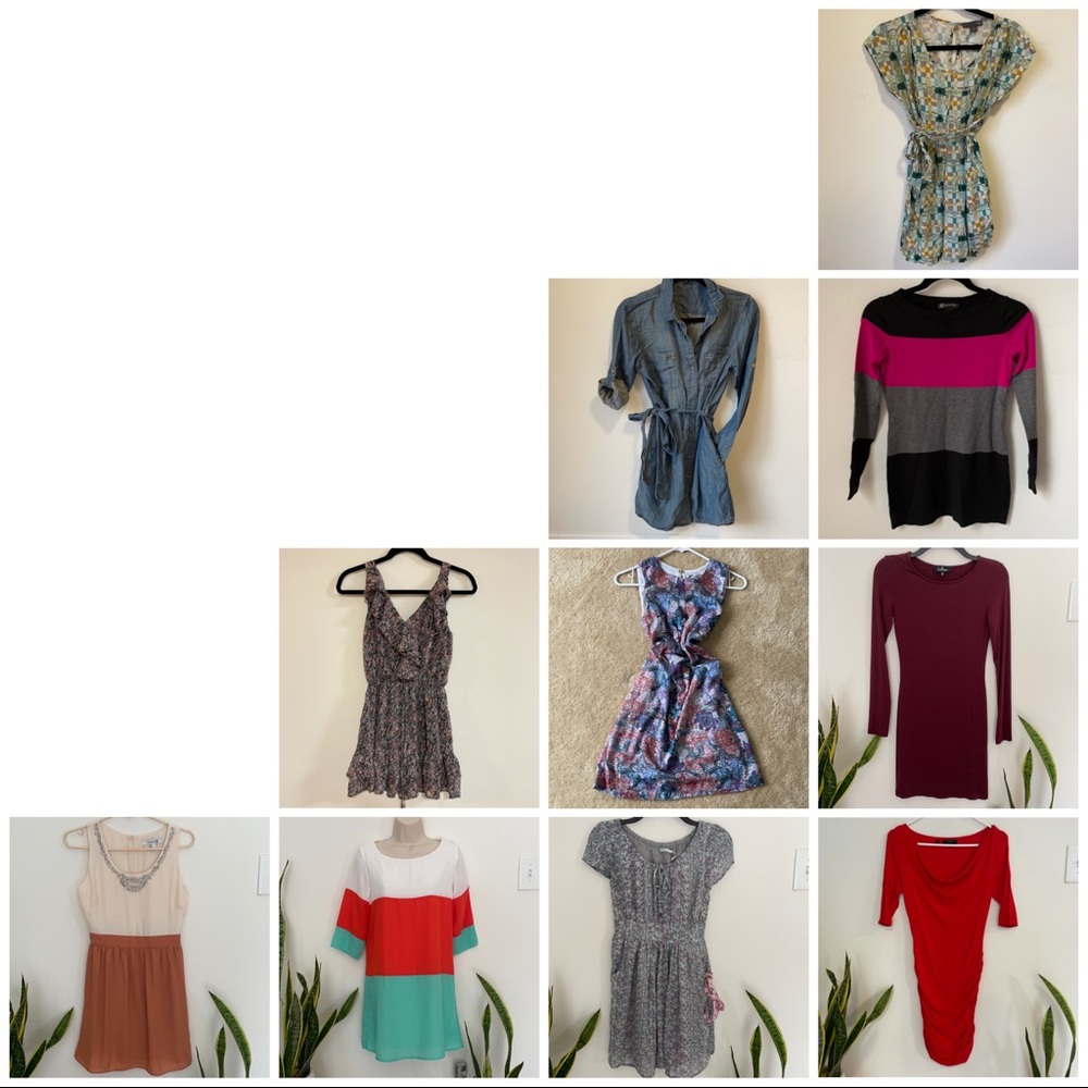 Bundle of 10 dresses size XS